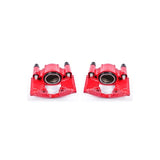 Pinzas delanteras Power Stop para chasis comercial Cadillac 90-93, color rojo, sin soportes (par)