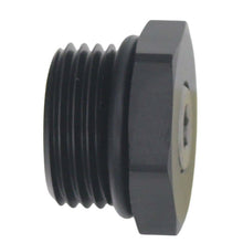 Cargar imagen en el visor de la galería, DeatschWerks 8AN ORB Male Plug Fitting with 1/8in NPT Gauge Port - Anodized Matte Black