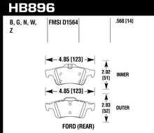 Cargar imagen en el visor de la galería, Hawk 16-18 Ford Focus HPS 5.0 Rear Brake Pads