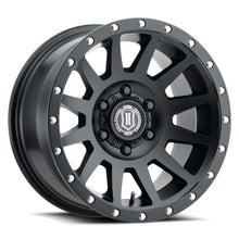 Load image into Gallery viewer, ICON Compression 18x9 5x150 25mm Offset 6in BS Satin Black Wheel