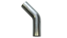 Cargar imagen en el visor de la galería, Vibrant 1in OD T304 SS 45 Deg Mandrel Bend 5in Leg Length (2in Centerline Radius)