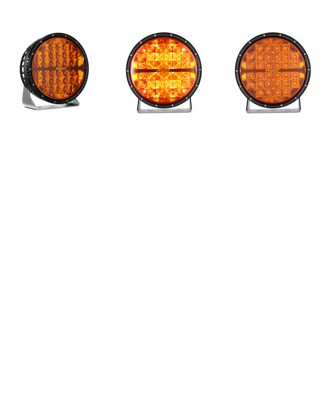 Foco LED todoterreno de 9 pulgadas de la serie 360 ​​de Rigid Industries, color ámbar