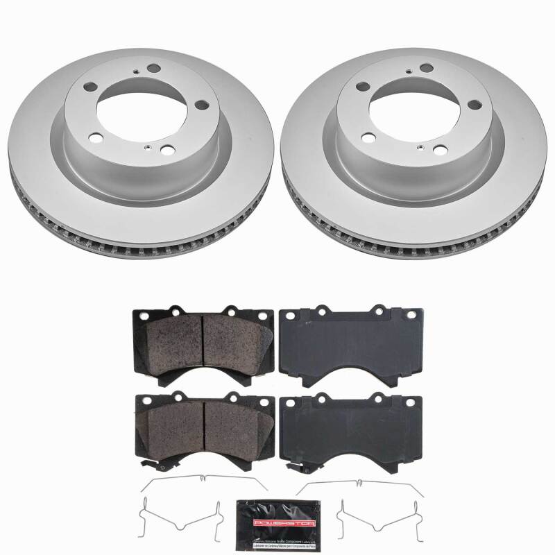 Power Stop 08-11 Lexus LX570 Front Z23 Coated Brake Kit