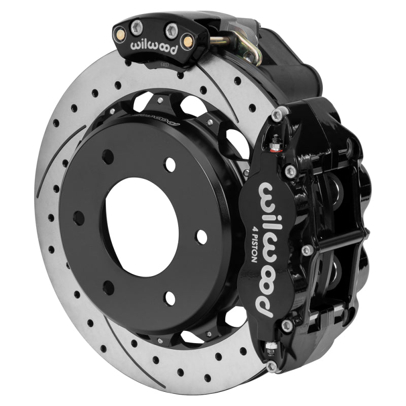 Wilwood 71-91 Chevrolet Blazer Forged Narrow Superlite 4R Rear EPB Kit 12.88in Drill Rotor - Blk