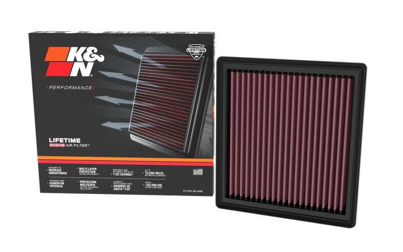 K&N 33-5140 High-Flow Engine Air Filter — Fits 2024 Mazda CX-90