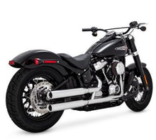 Cargar imagen en el visor de la galería, Vance &amp; Hines HD Softail 18-22 Eliminator S/OS Chrome Slip-On Exhaust