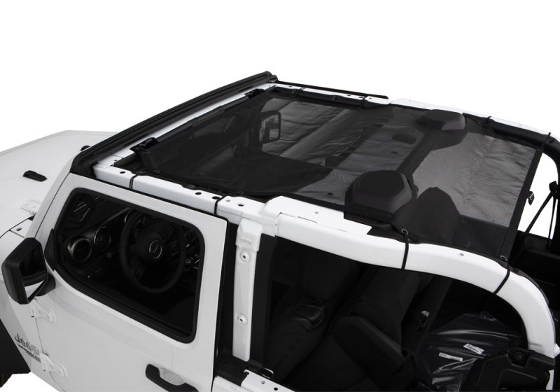 Jeep Wrangler (JL) Sport de 2 puertas con capota de malla Rampage 2018-2019, color negro