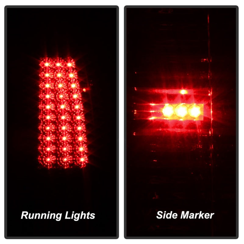 Luces traseras LED Xtune Chevy Silverado 1500/2500/3500 99-02, color rojo ahumado ALT-ON-CS99-LED-RS