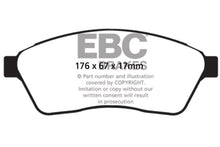 Cargar imagen en el visor de la galería, EBC 10-11 Cadillac SRX 2.8 Turbo Greenstuff Front Brake Pads