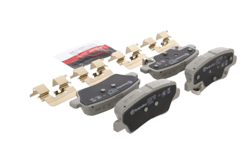 Brembo OE 2017 Hyundai Elantra/18-22 Ioniq/18-19 Sonata/16-17 Veloster Ceramic Brake Pad - Rear