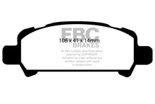 Cargar imagen en el visor de la galería, EBC 02-06 Subaru Baja 2.5 Yellowstuff Rear Brake Pads