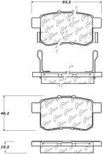 Cargar imagen en el visor de la galería, StopTech Sport Performance 11-17 Honda Accord Rear Brake Pads