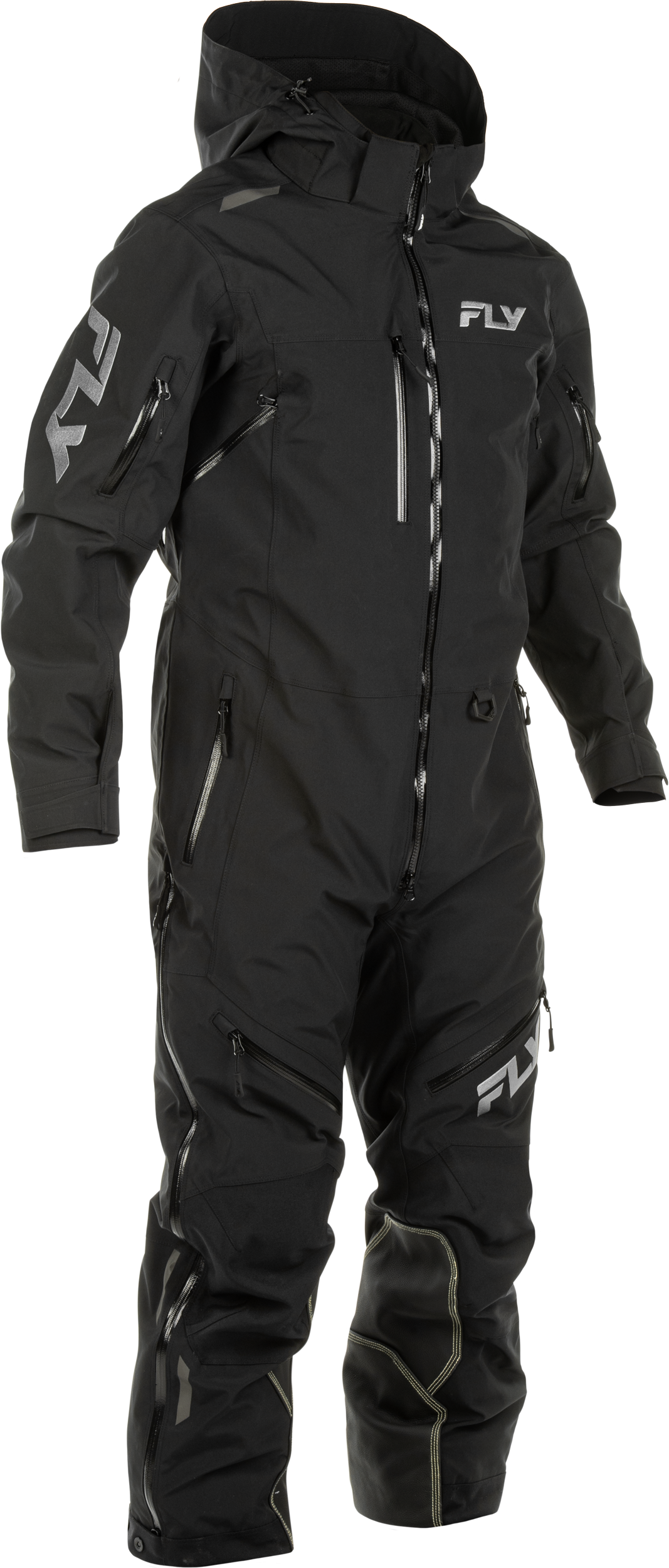 Fly Racing Cobalt Shell Snowbike Monosuit Black/Grey Medium (470-4394M)