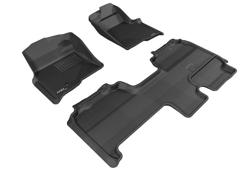 3D MAXpider 10-14 Ford F-150 Super Cab Kagu Black Full Set