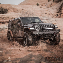 Cargar imagen en el visor de la galería, Westin 18-19 Jeep Wrangler JL WJ2 Full Width Front Bumper w/Bull Bar Textured Black