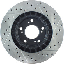 Cargar imagen en el visor de la galería, Rotor delantero derecho ranurado y perforado StopTech 00-09 S2000