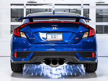 Cargar imagen en el visor de la galería, AWE Tuning 2016+ Honda Civic Si Touring Edition Exhaust w/Front Pipe &amp; Dual Diamond Black Tips