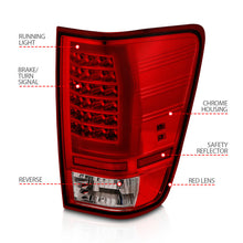 Cargar imagen en el visor de la galería, Anzo 04-15 Nissan Titan Full LED Tailights Chrome Housing Red/Clear Lens