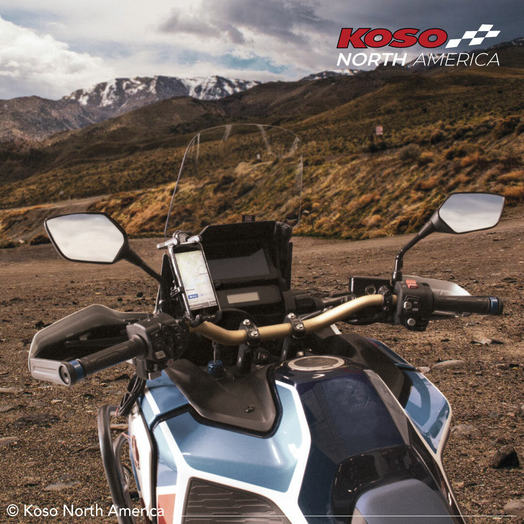 KOSO Armor Charger Phone Mount w/Visor Black (QR005000)