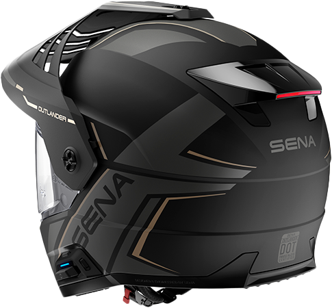 SENA Outlander Smart DS Helmet Matte Black XL (OUTLANDER-MB0XL1)