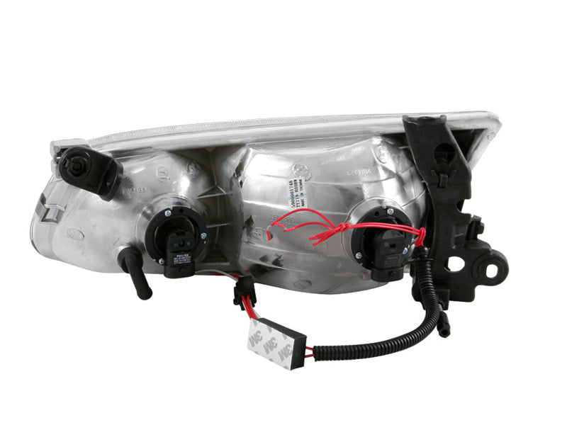 Faros delanteros de cristal con halo negro para Toyota Camry ANZO 2000-2001