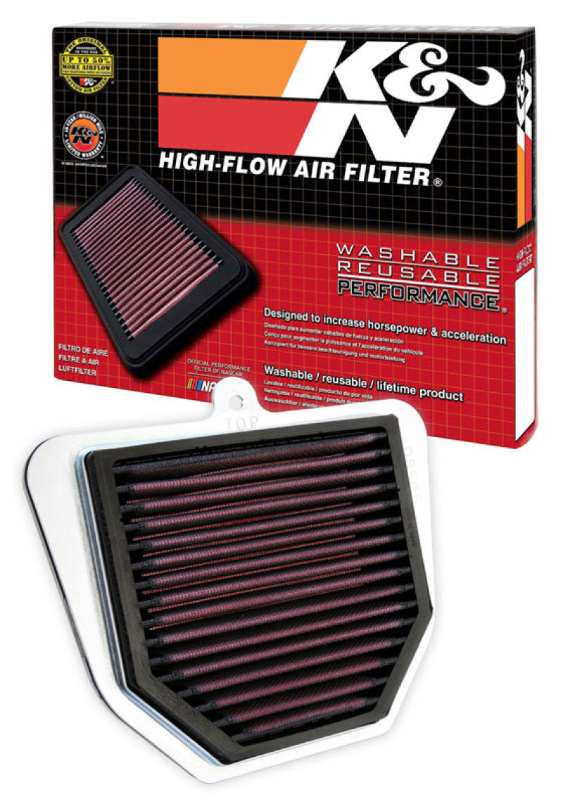 K&N High-Flow Replacement Air Filter for Yamaha FZ1 (2006-2015) & FZ8 (2011-2013)