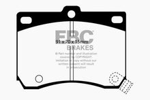 Cargar imagen en el visor de la galería, EBC 91-96 Ford Escort 1.8 Greenstuff Front Brake Pads