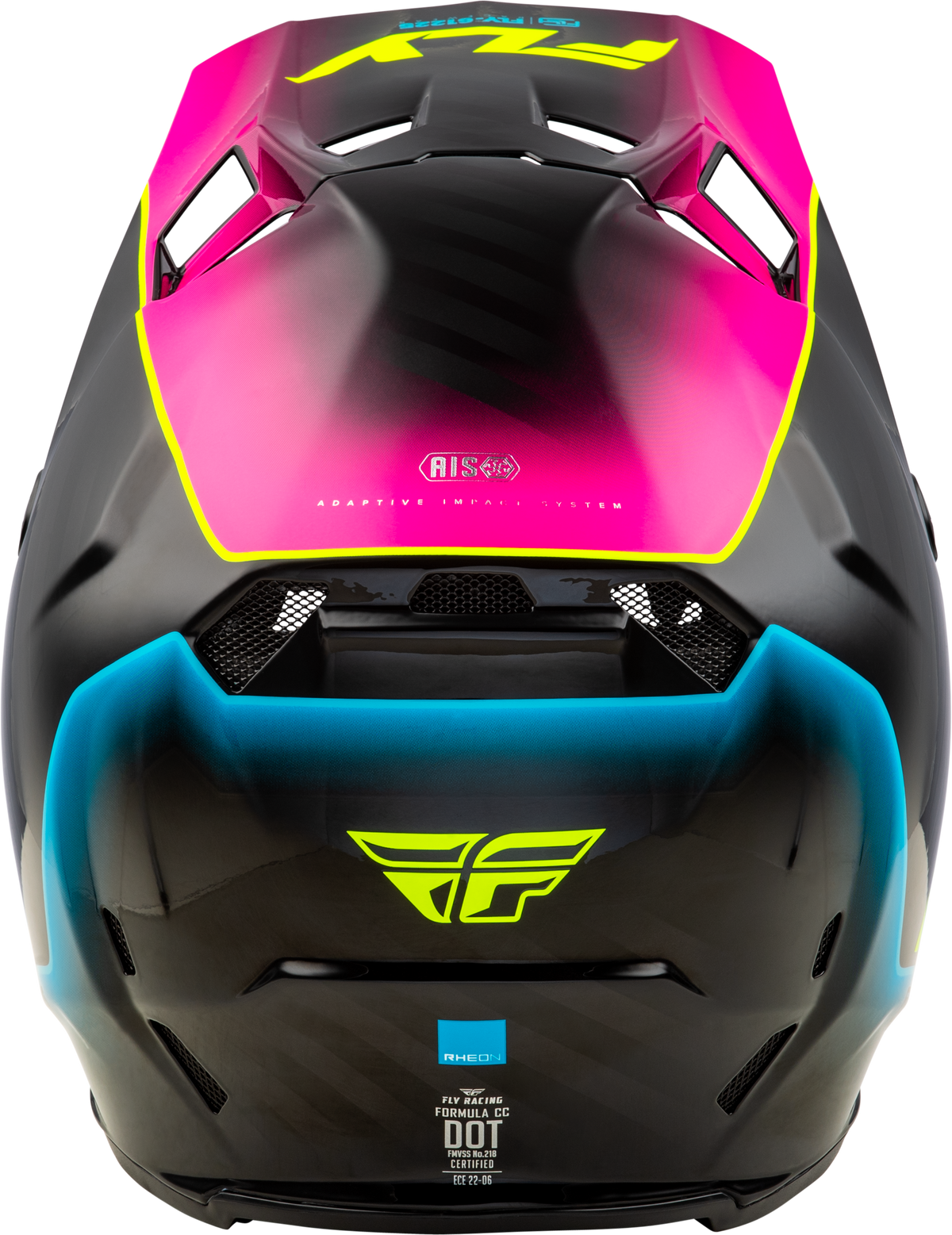Fly Racing Formula CC Underglow Helmet Black/Pink/Blue SM (M73-4350S)