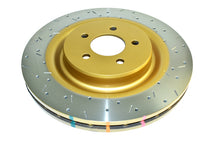 Cargar imagen en el visor de la galería, DBA 01-07 Subaru Impreza WRX STI 4000 XS Cross Drilled &amp; Slotted Rear Rotor w/Gold Hat