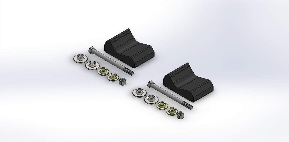 PR /SLY DOG Mount KIT POL ALL Trailing Arms 3/8" (MKTPOL001)