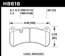 Cargar imagen en el visor de la galería, Hawk 05-06 Mercedes-Benz CLK55 AMG ER-1 Front Brake Pads (For Brembo Calipers)