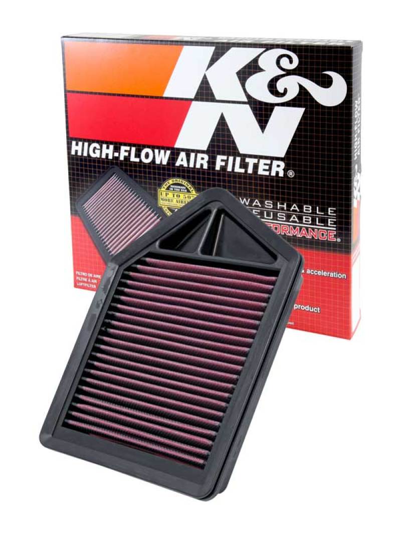 K&N 33-2437 Drop-In Air Filter for Honda CR-V 2.4L L4 2010-2012
