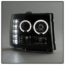 Cargar imagen en el visor de la galería, Proyector LED Halo Spyder GMC Sierra 1500/GMC Sierra Denali 08-13 - LED Blk PRO-YD-GS07-HL-BK