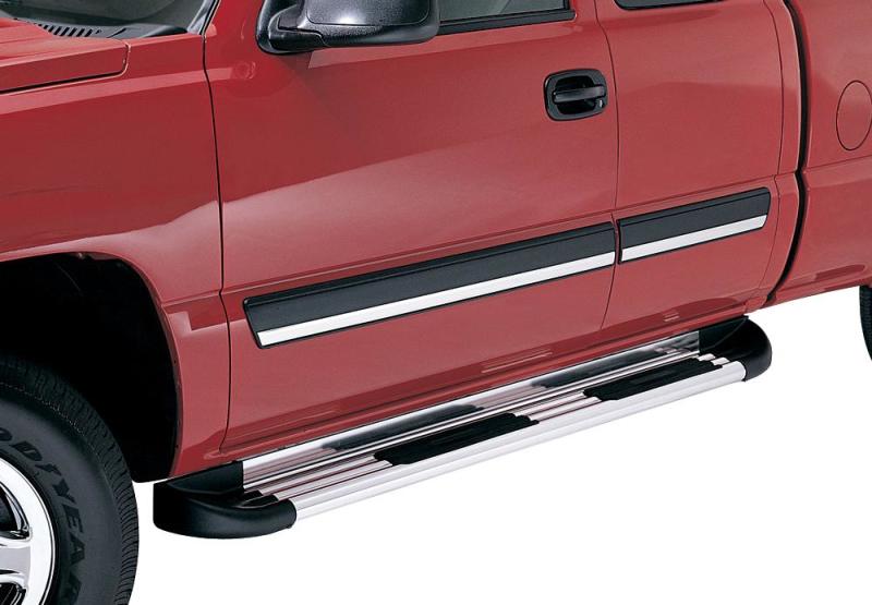 Estribos extruidos de múltiples ajustes TrailRunner para GMC Yukon (70 pulgadas con protectores de guardabarros) Lund 00-05, color negro