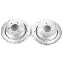 Cargar imagen en el visor de la galería, Power Stop 12-18 Ford F-150 Rear Evolution Drilled &amp; Slotted Rotors - Pair