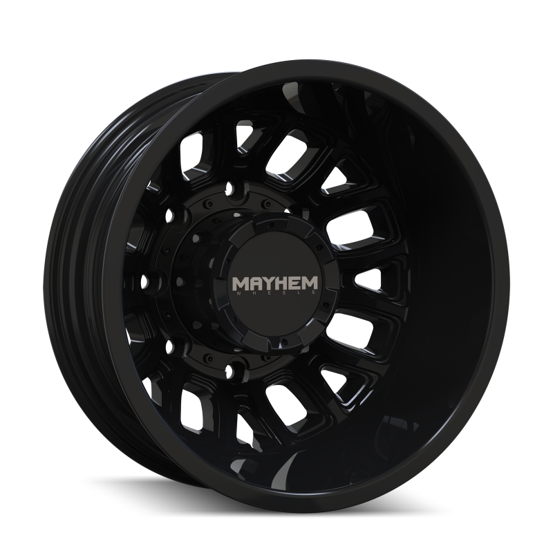 Mayhem Cogent Dually 8107D 17x6.5 8-200 BP -142mm Offset 142mm Bore Gloss Black