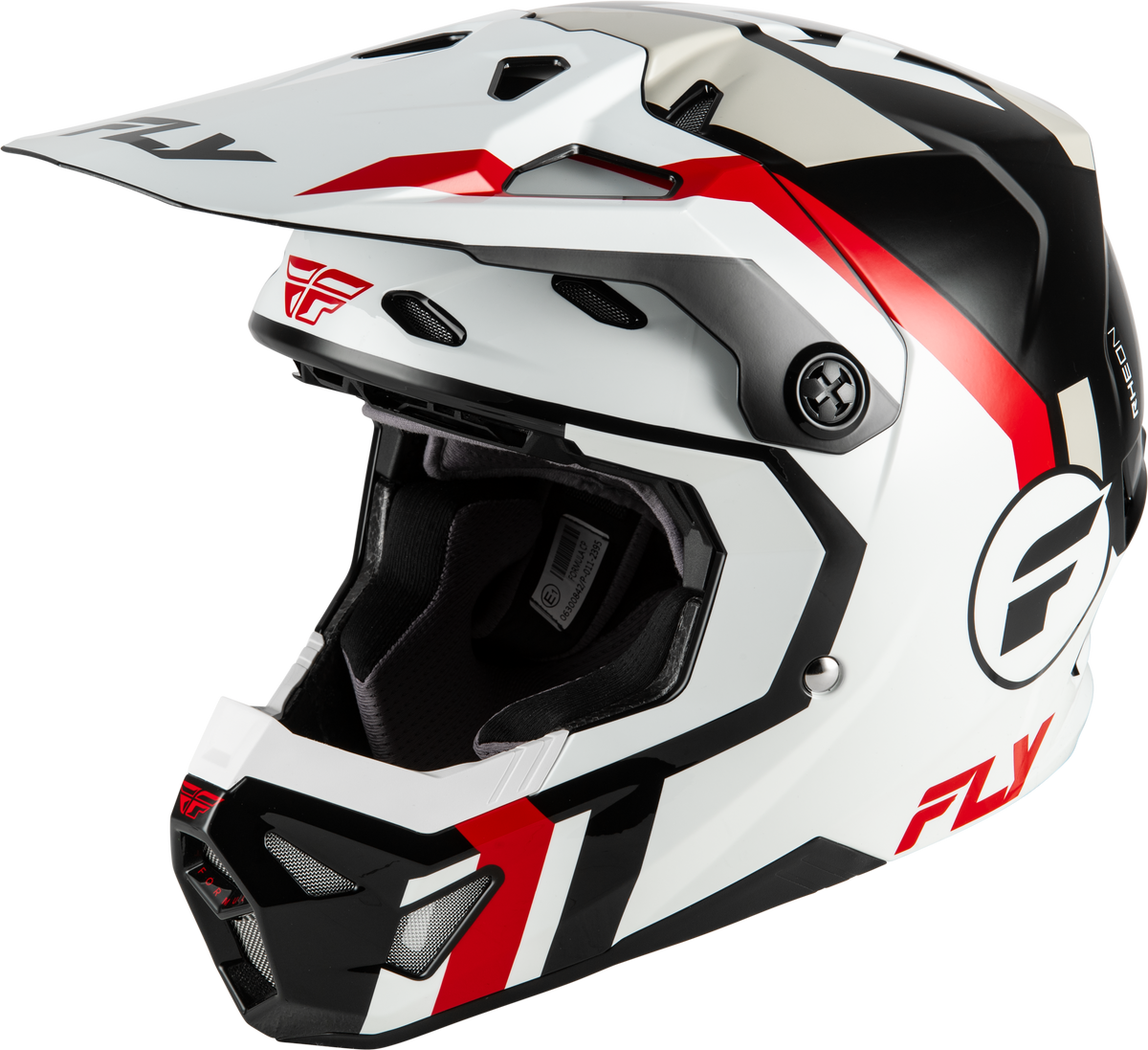 Fly Racing Formula CP Seal Helmet White/Black/RED SM (73-0041S)
