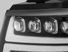 Cargar imagen en el visor de la galería, AlphaRex 07-13 Chevy Avalanche NOVA LED Proj Headlights Plank Style Matte Black w/Activ Light/DRL