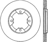 StopTech Power Slot 84-85 Nissan 300ZX Slotted & Drilled Left Front Rotor