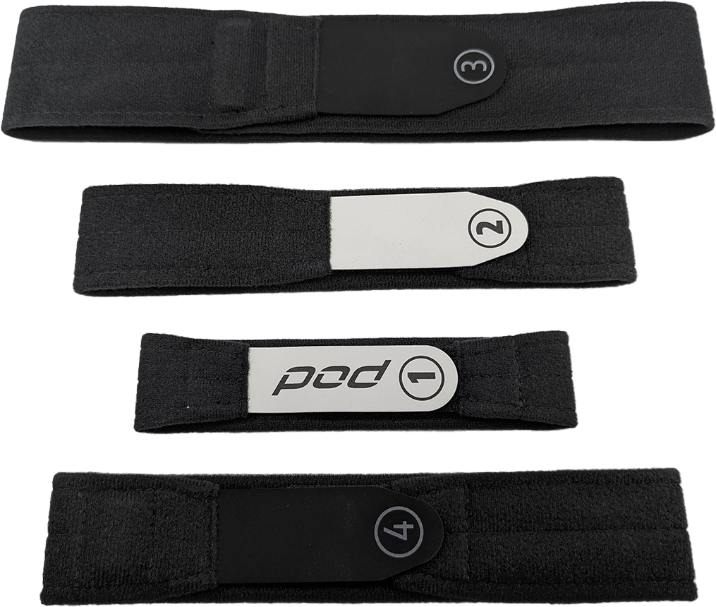POD KX 3.0 Strap SET Black XS/SM (KX36-BLK-BL-XS/SM)