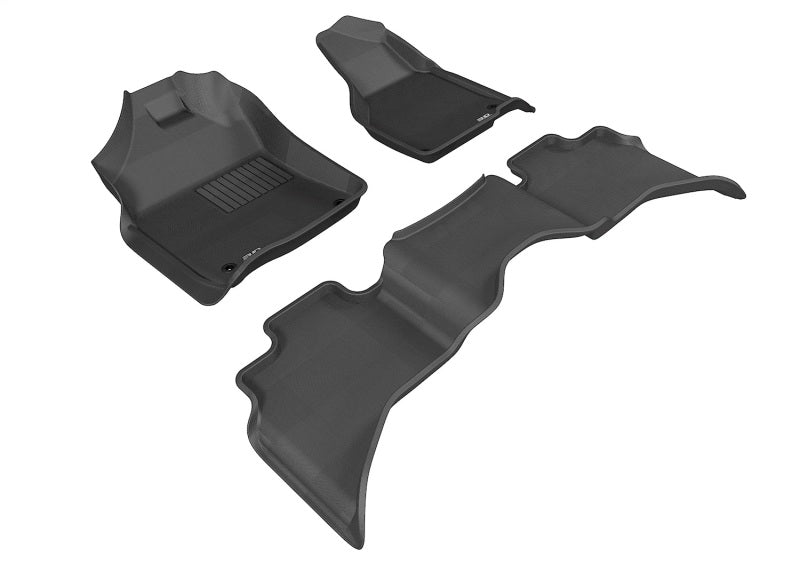 3D MAXpider 12-24 Dodge Ram 1500 Quad Cab / Ram Classic Quad Cab Kagu Black Full Set (2 EYELETS)