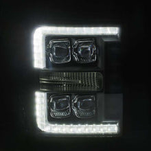 Cargar imagen en el visor de la galería, AlphaRex 11-16 Ford F-350 SD NOVA LED Proj Headlights Plank Style Chrm w/Activ Light/Seq Signal