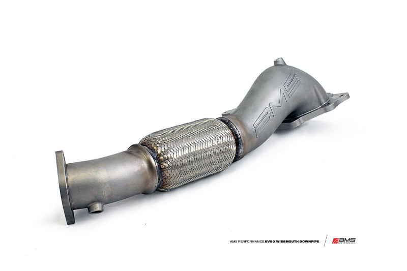 Tubo de bajada de boca ancha con tubo de salida del turbo para Mitsubishi EVO X 08-15 de AMS Performance