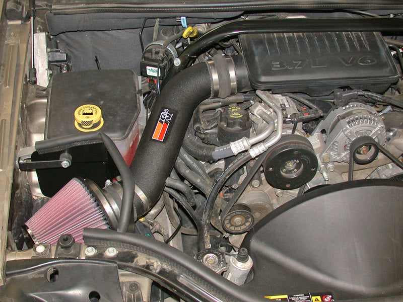 K&N 57-1545 Performance Cold Air Intake Kit — Fits 2005-2010 Jeep Grand Cherokee, Commander V6 3.7L