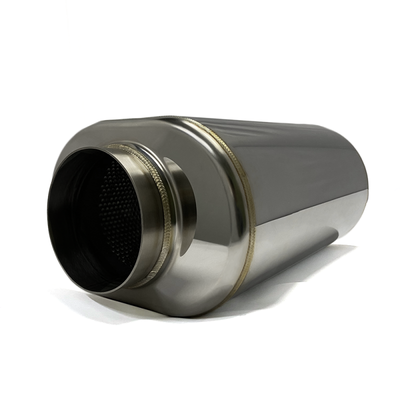 Stainless Bros 304 SS 4in x 17in Oval Muffler - Polished