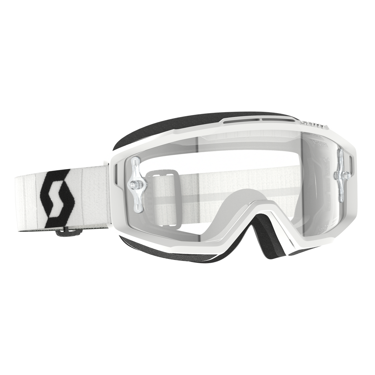 Scott Split OTG Goggle WHT/BLK Clear WRK (2855371035113)
