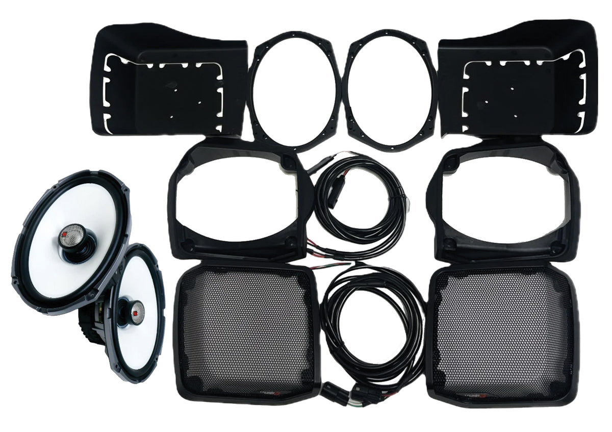 Cerwin Vega 6"X9" CUT in LID KIT w/ SM69F4 FLH/T 2014-2023 Bags (RPMSM694LK)