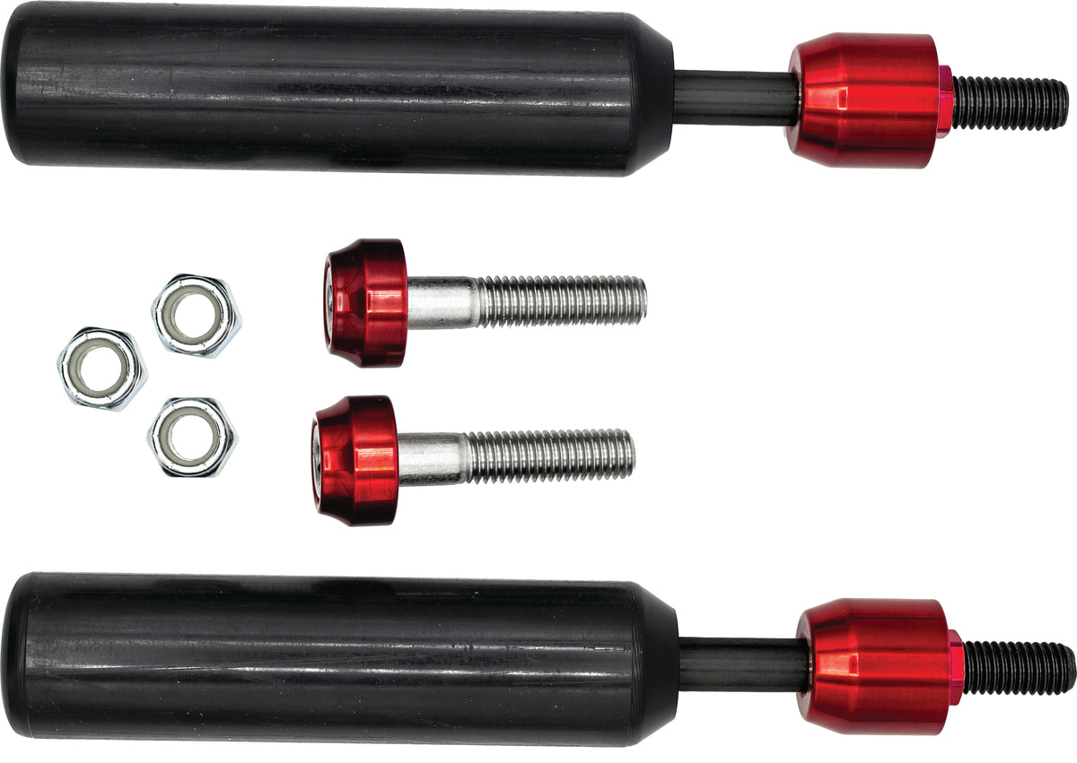 Santoro Fabworx Shock Mount Sliders RED Dyna 09-17 (SF50002)