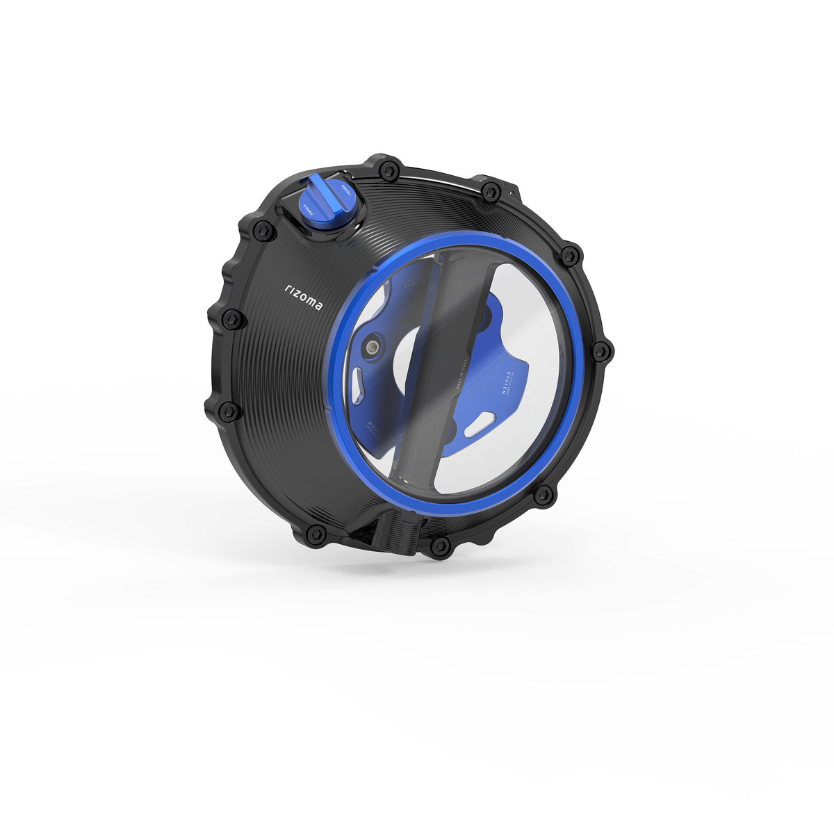 Rizoma Clutch Cover Black/Blue BMW (ZBW109B)