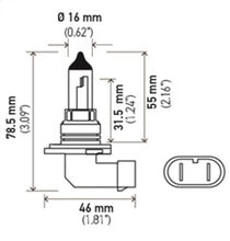 Cargar imagen en el visor de la galería, Hella Optilux HB4 9006 12V/55W XY Xenon Yellow Bulb